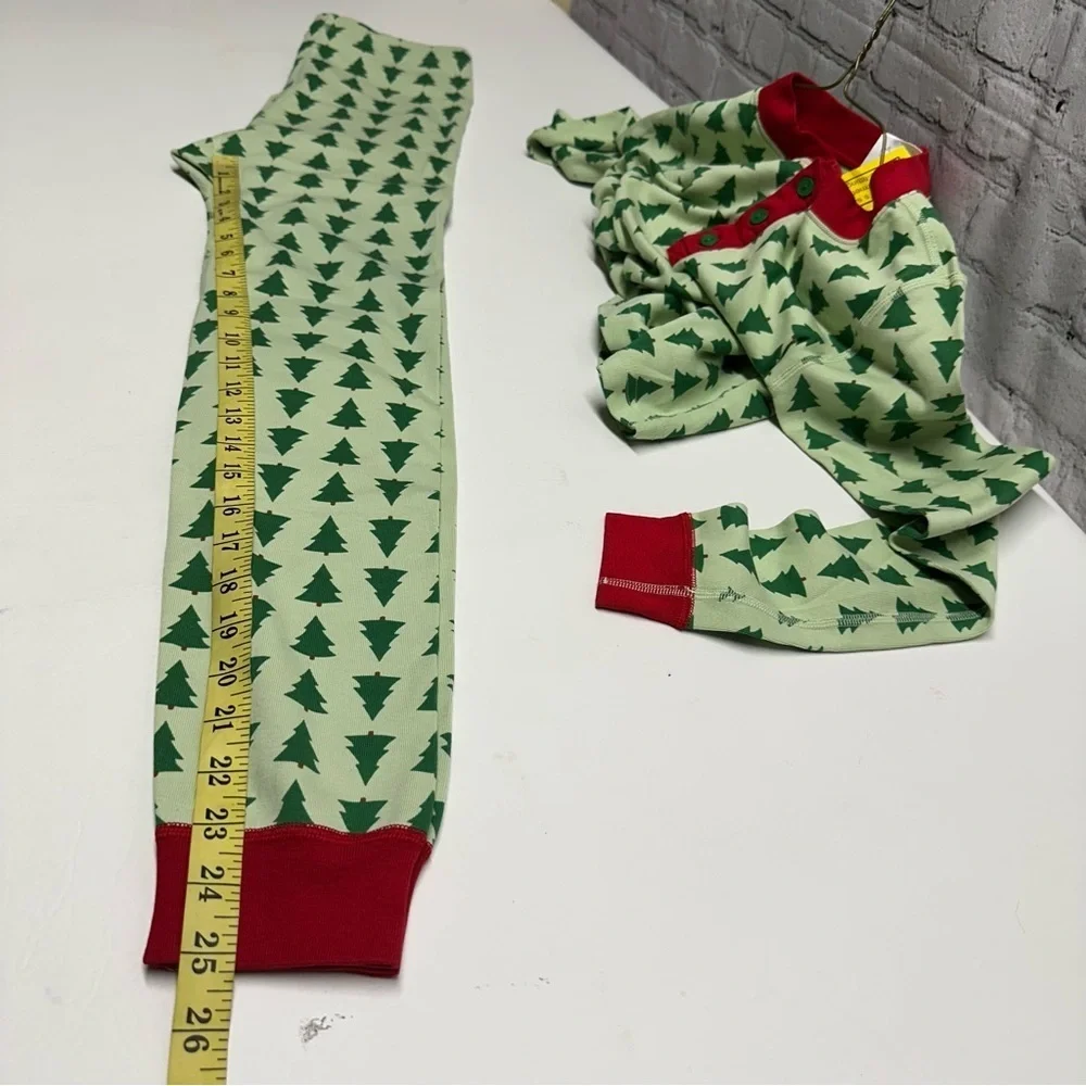 Hanna Andersson Christmas tree Kids Pajamas size 150cm US 12 NWOT - Picture 9 of 12